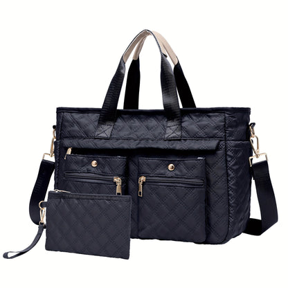Laptop Bag – 2-Piece, Nylon, Quilted, for Travel & Work – detail view 19