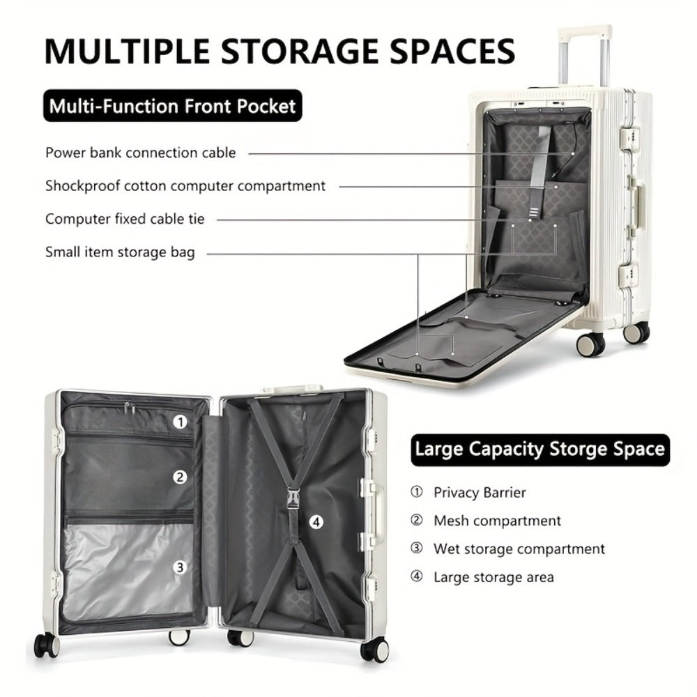 Laptop Bag – 24 Inch, Front Opening Hardside Spinner Inch – detail view 5