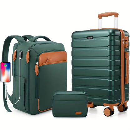Laptop Bag – 3 Piece, Hardshell, TSA Lock, Spinner Wheels – detail view 9