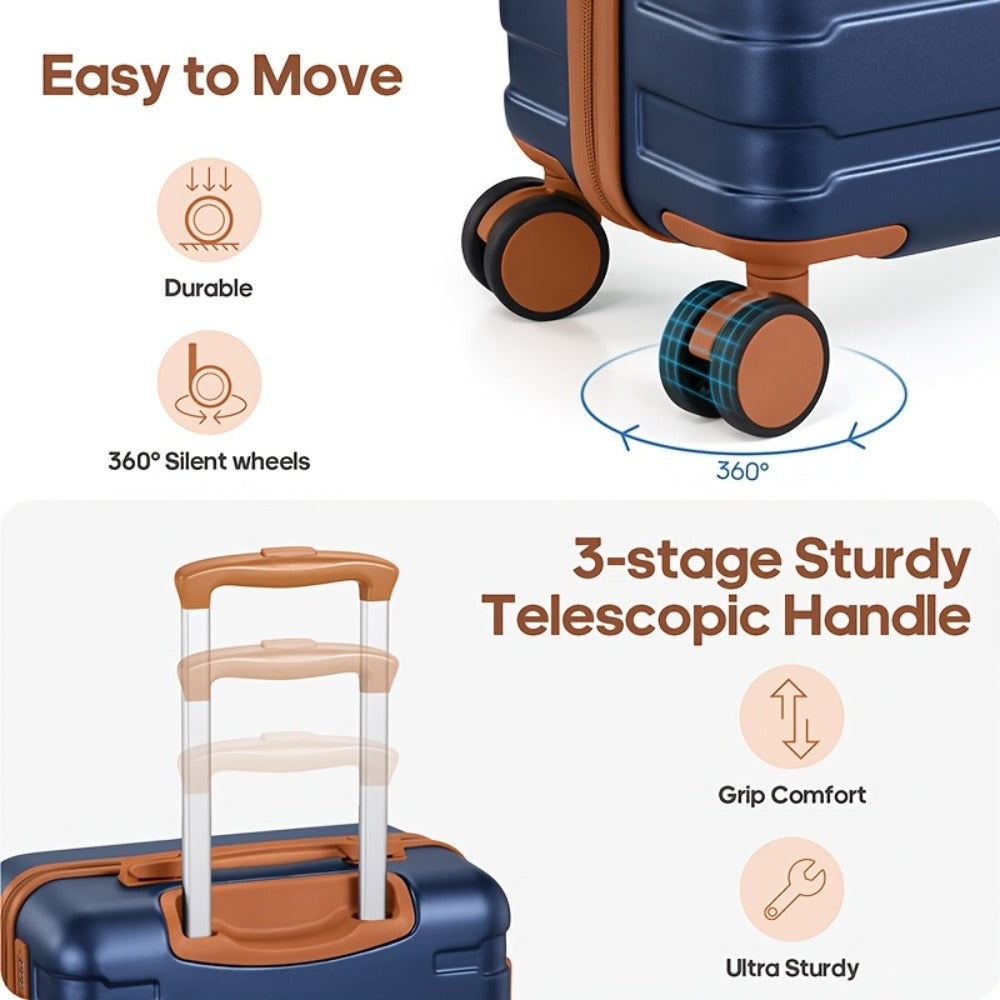 Laptop Bag – 3 Piece, Hardshell, TSA Lock, Spinner Wheels – detail view 10