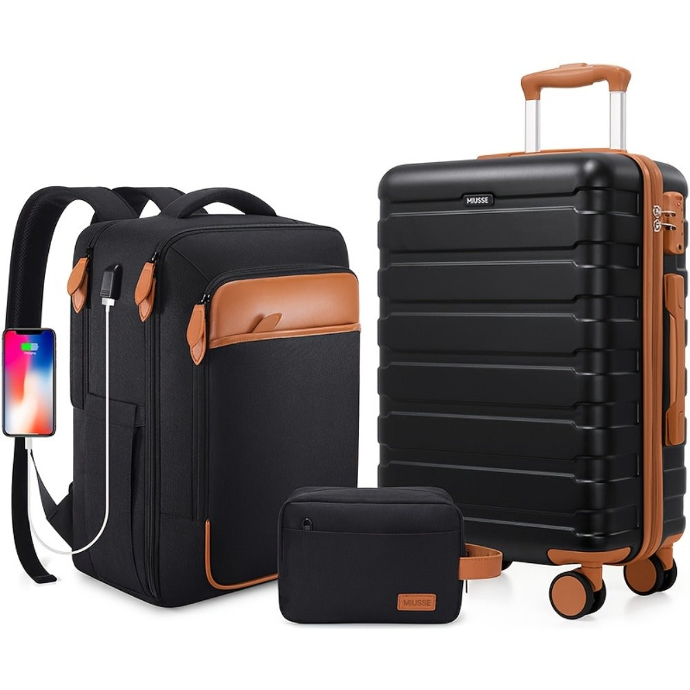 Laptop Bag – 3 Piece, Hardshell, TSA Lock, Spinner Wheels – detail view 11