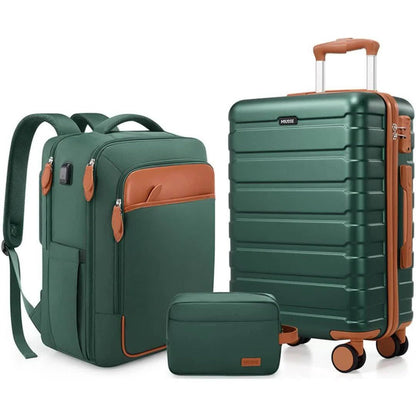 Laptop Bag – 3 Piece, Hardshell, TSA Lock, Spinner Wheels – detail view 13
