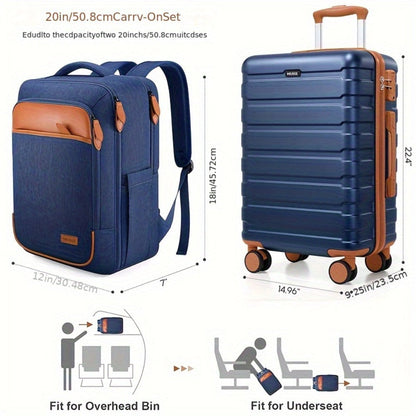 Laptop Bag – 3 Piece, Hardshell, TSA Lock, Spinner Wheels – detail view 3