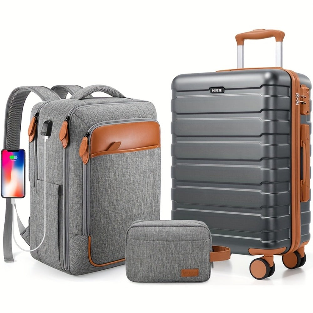 Laptop Bag – 3 Piece, Hardshell, TSA Lock, Spinner Wheels – detail view 5