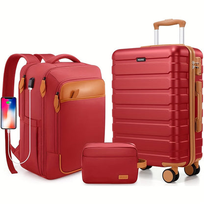 Laptop Bag – 3 Piece, Hardshell, TSA Lock, Spinner Wheels – detail view 24
