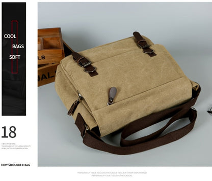 Laptop Bag – Canvas, Adjustable Strap, for Travel & School – detail view 13