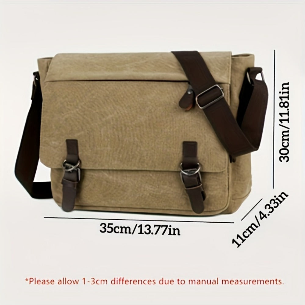Laptop Bag – Canvas, Adjustable Strap, for Travel & School – detail view 5