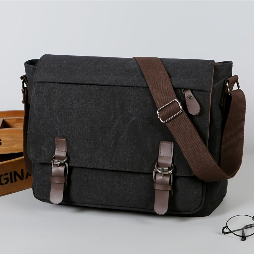 Laptop Bag – Canvas, Adjustable Strap, for Travel & School – detail view 10