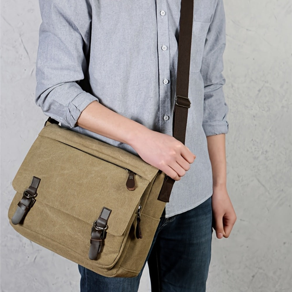 Laptop Bag – Canvas, Adjustable Strap, for Travel & School – detail view 11