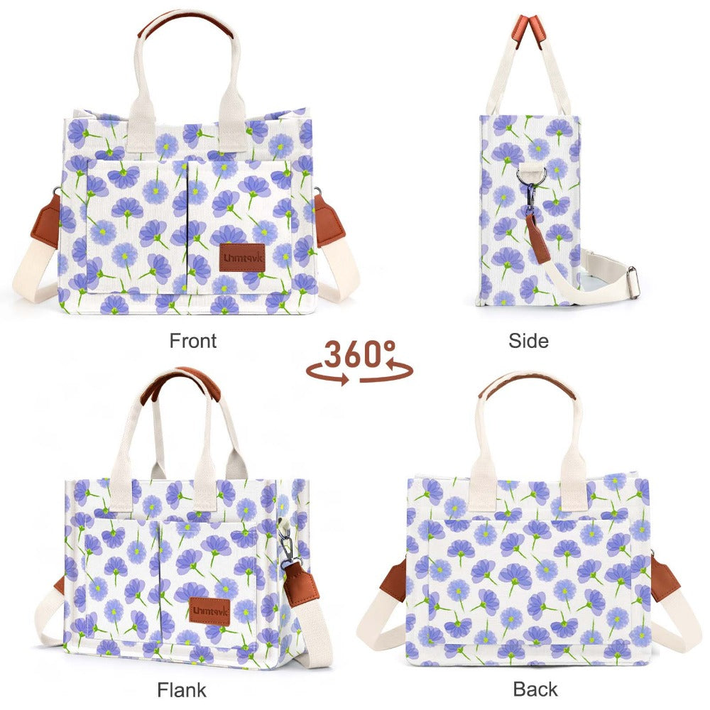 Laptop Bag – Canvas, Nylon, Adjustable Strap, for Travel & Work – detail view 26
