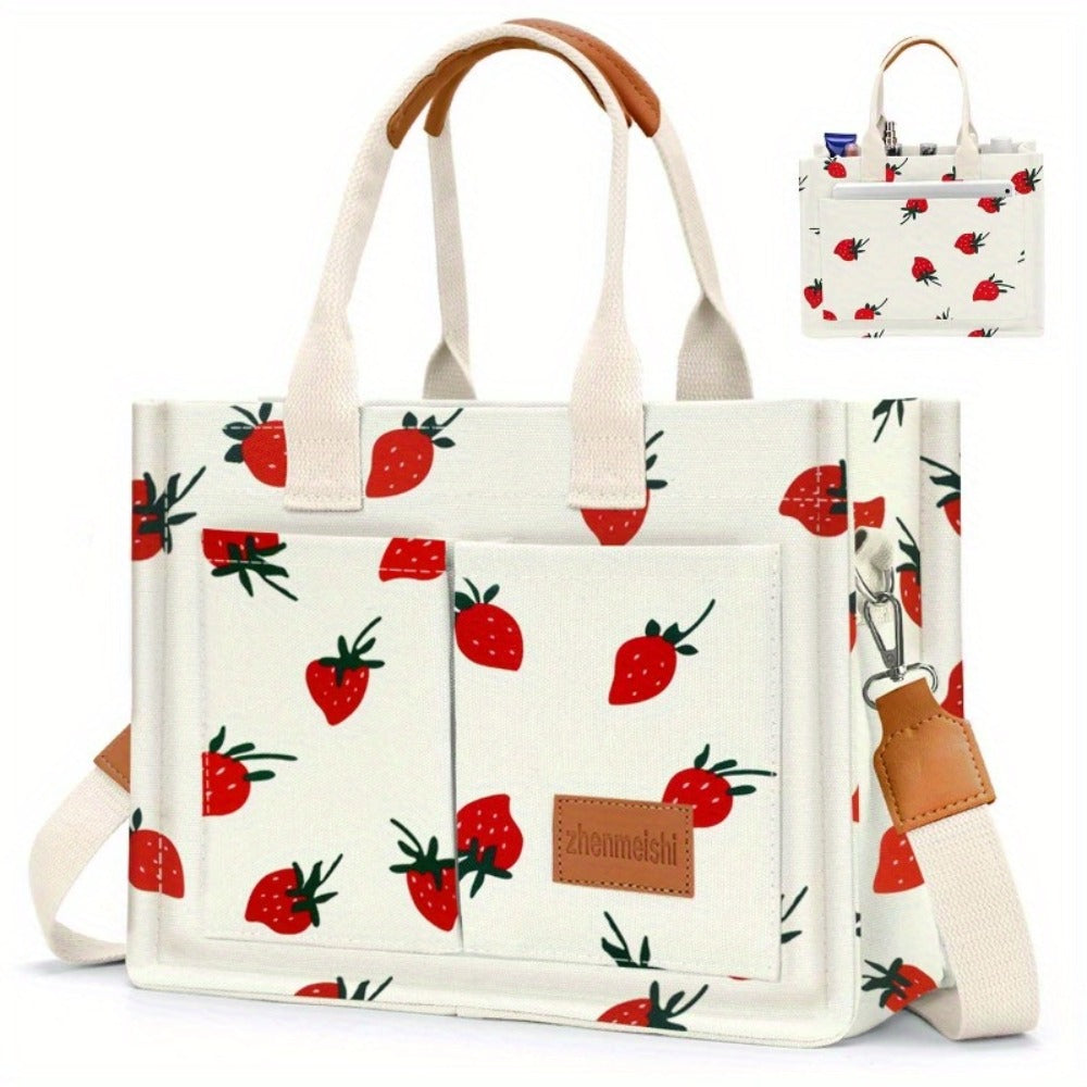 Laptop Bag – Canvas, Nylon, Adjustable Strap, for Travel & Work – front view - product view 24
