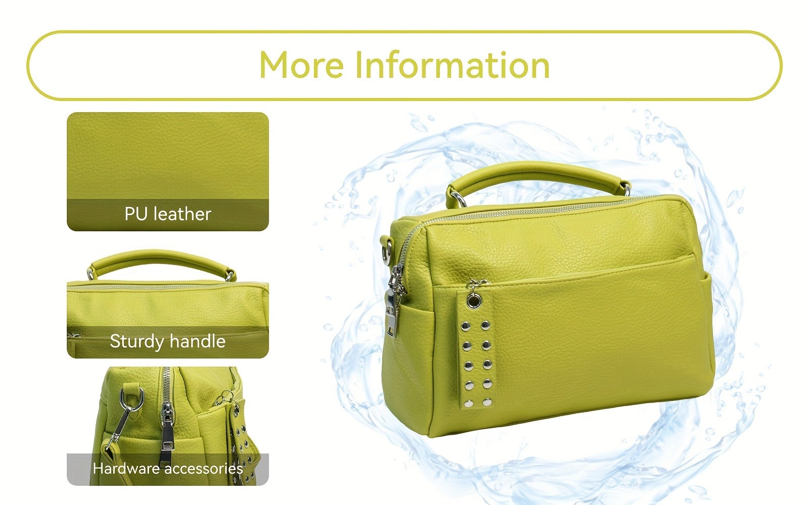 Laptop Bag – for Everyday Use, Large Vintage Style Scratch Resistant – detail view 20