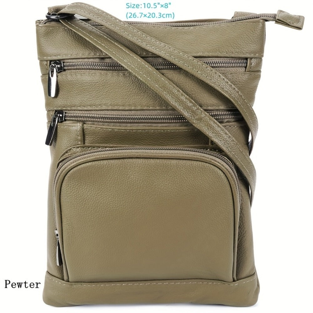Laptop Bag – 10 Colors, Genuine Leather, Adjustable Strap – detail view 54