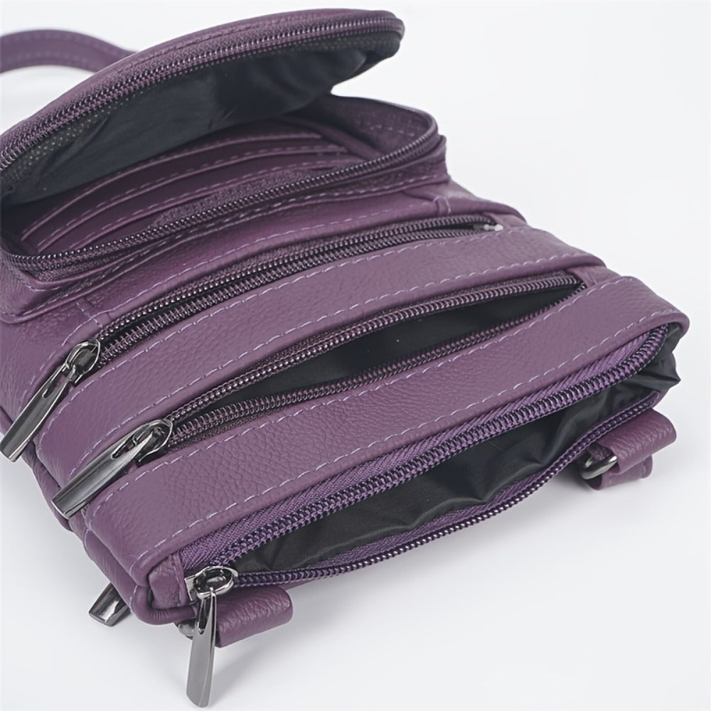Laptop Bag – 10 Colors, Genuine Leather, Adjustable Strap – detail view 28