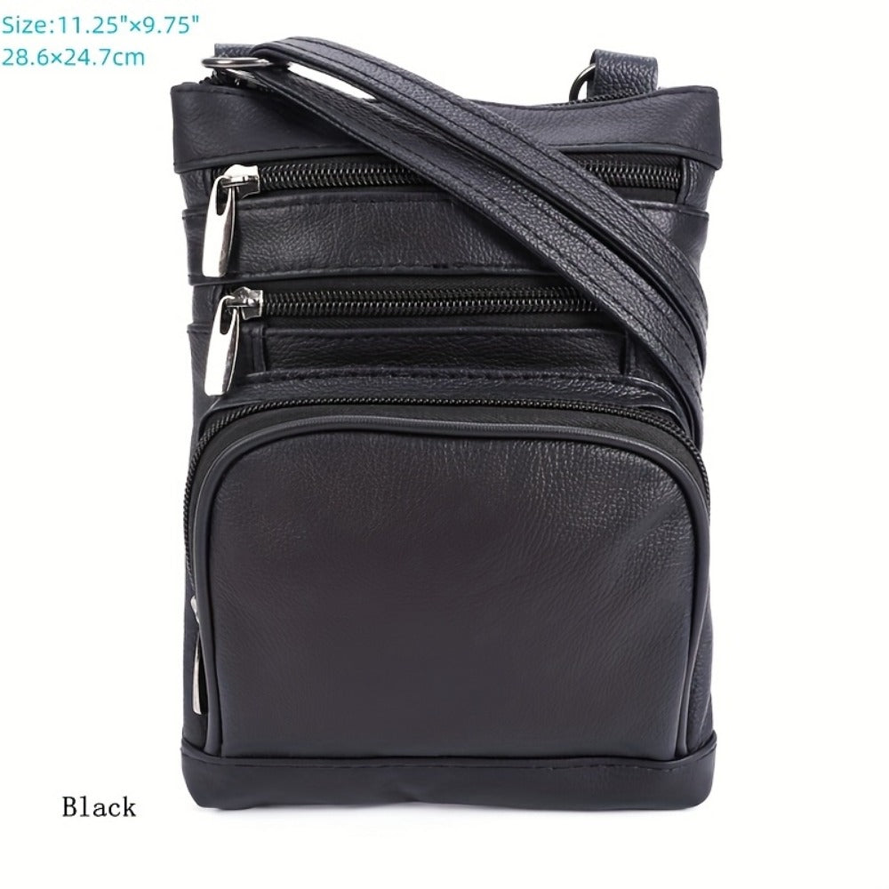 Laptop Bag – 10 Colors, Genuine Leather, Adjustable Strap – detail view 29