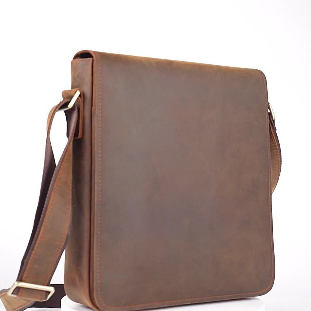 Laptop Bag – Genuine Leather, for Travel & Work – detail view 12