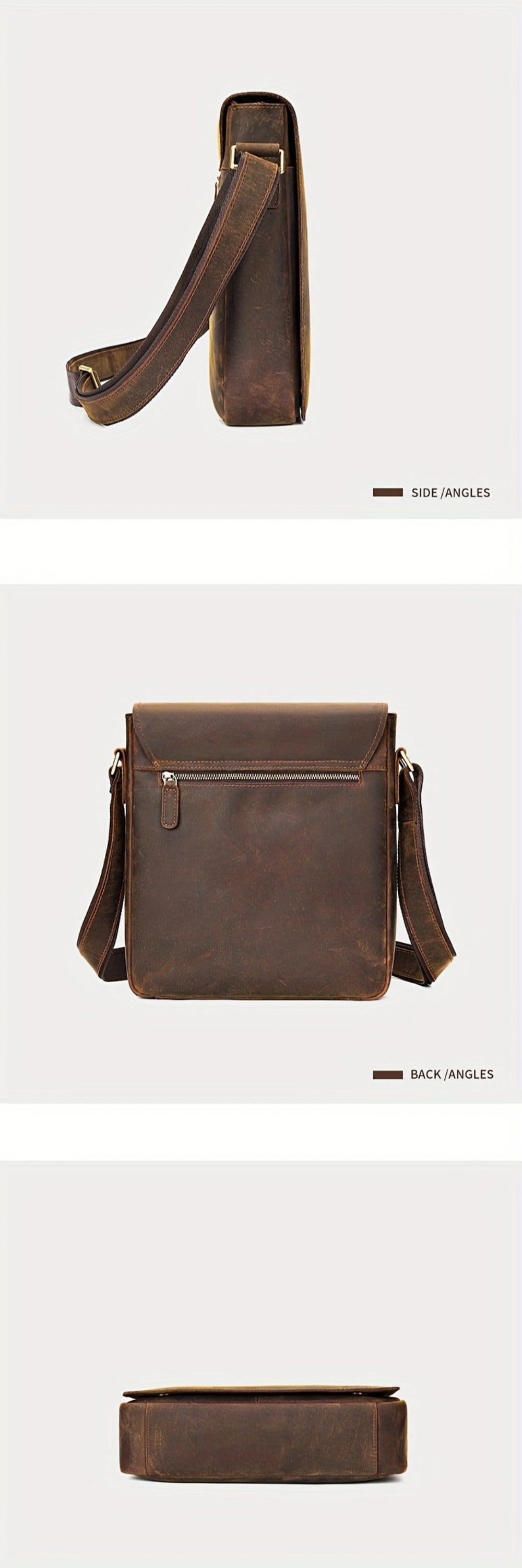 Laptop Bag – Genuine Leather, for Travel & Work – detail view 15