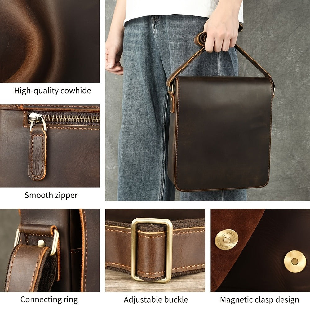 Laptop Bag – Genuine Leather, for Travel & Work – detail view 8