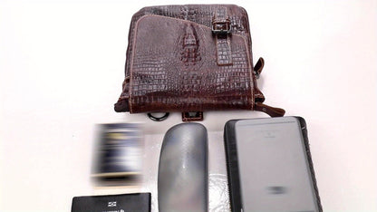 Laptop Bag – Genuine Leather, for Travel – detail view 10