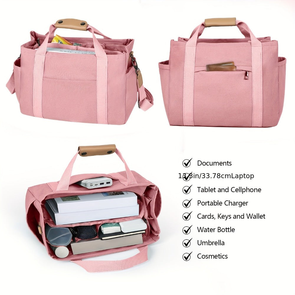 Laptop Bag – 10 Colors, Multi-Pocket, for Travel & Work – detail view 11