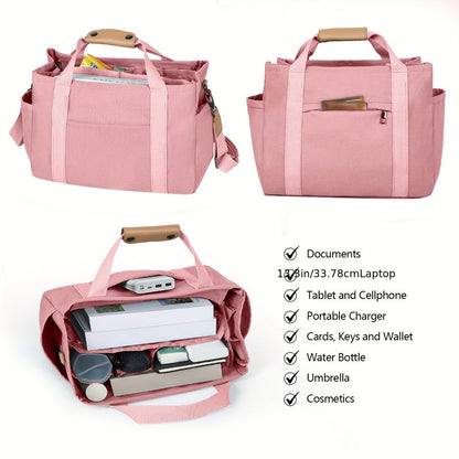 Laptop Bag – 10 Colors, Multi-Pocket, for Travel & Work – detail view 11