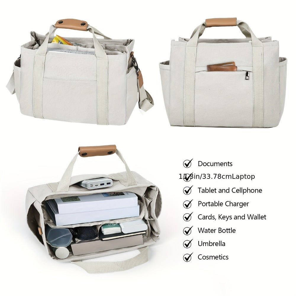 Laptop Bag – 10 Colors, Multi-Pocket, for Travel & Work – detail view 6