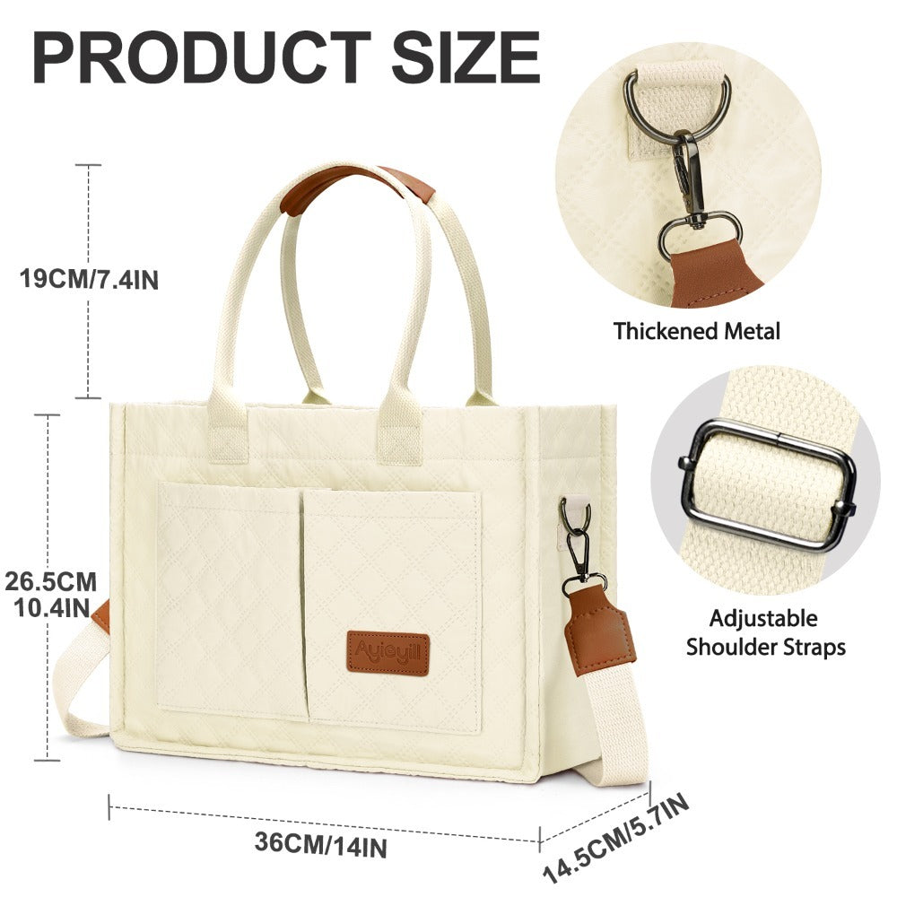 Laptop Bag – Nylon, Multi-Pocket, for Travel & Work – detail view 10