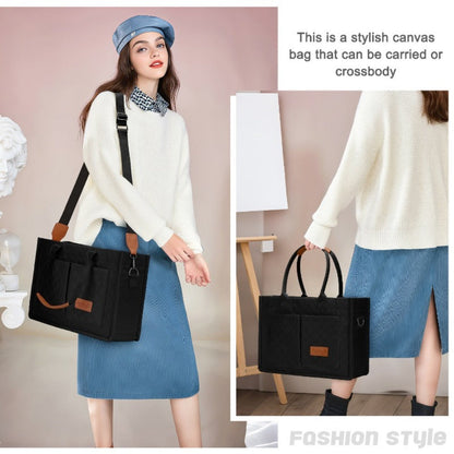 Laptop Bag – Nylon, Multi-Pocket, for Travel & Work – front view