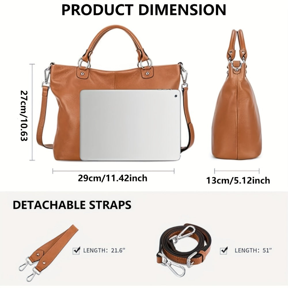 Laptop Bag – 10 Colors, PU Leather, for Travel & Work – detail view 11