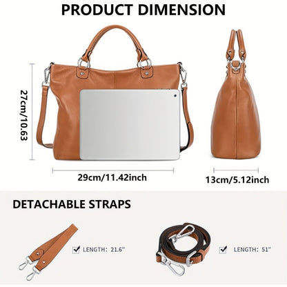 Laptop Bag – 10 Colors, PU Leather, for Travel & Work – detail view 11