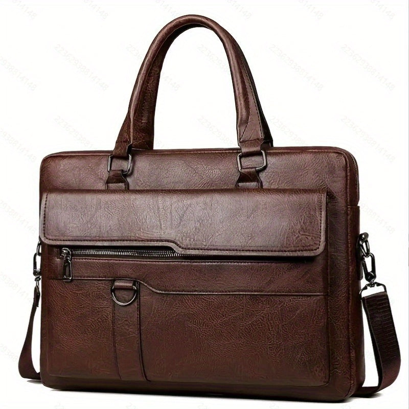 Laptop Bag – PU Leather, Lightweight, for Work & Everyday Use – front view - product view 22