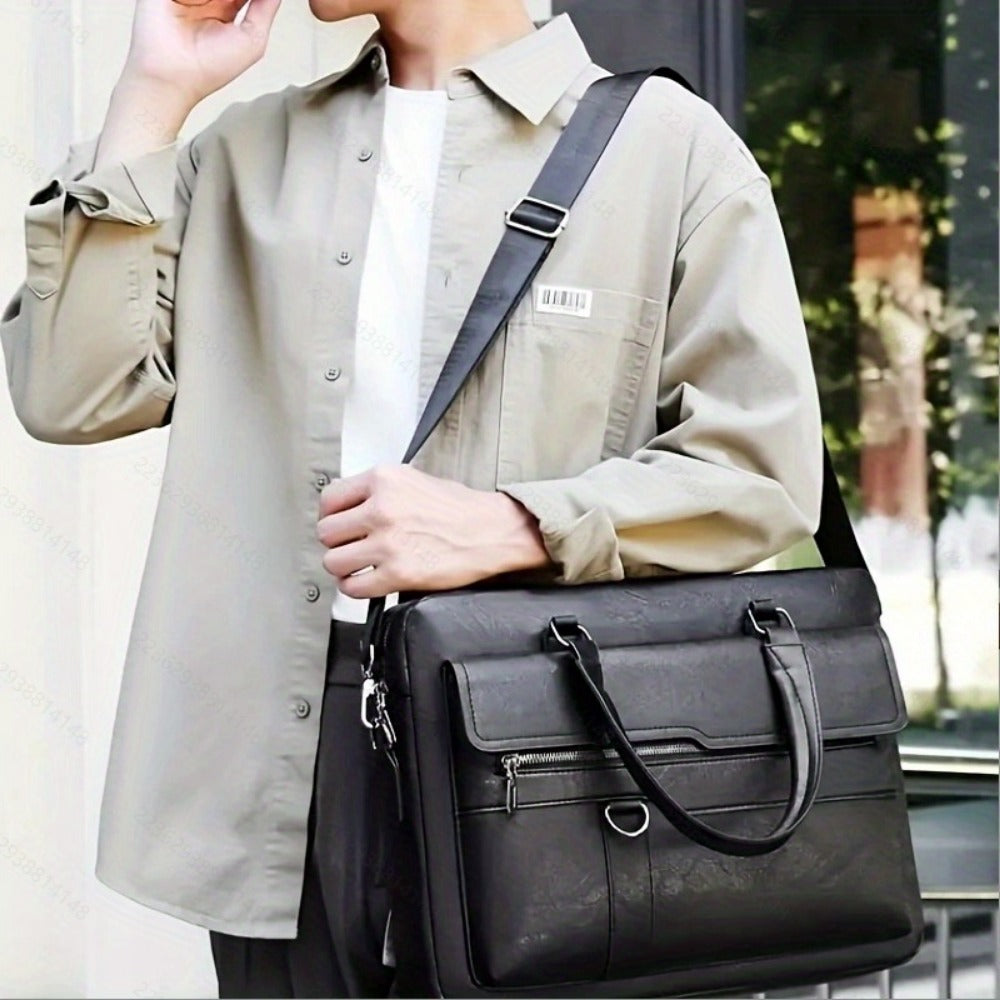 Laptop Bag – PU Leather, Lightweight, for Work & Everyday Use – detail view 11