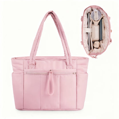 Laptop Bag – 10 Colors, Quilted, Trolley Sleeve, for Travel & Work – detail view 11