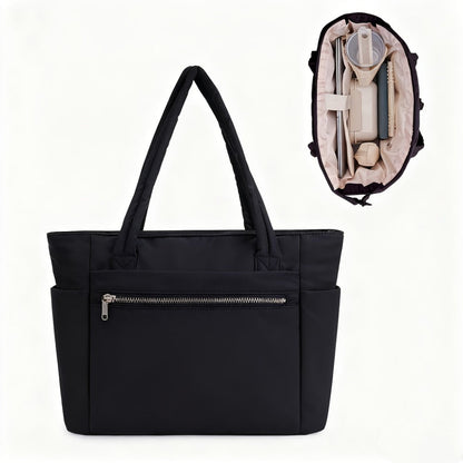 Laptop Bag – 10 Colors, Quilted, Trolley Sleeve, for Travel & Work – detail view 13