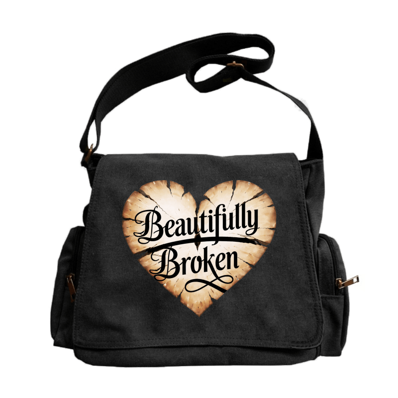 Laptop Bag – for Travel & Everyday Use, Spacious Vintage Flip Top Messenger – front view - product view 10
