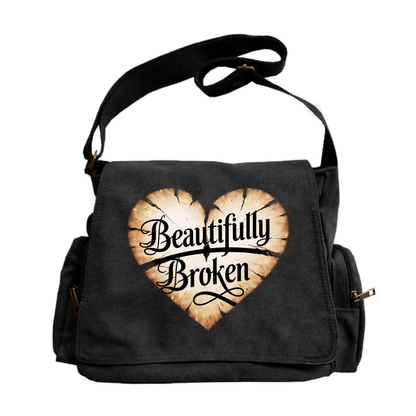Laptop Bag – for Travel & Everyday Use, Spacious Vintage Flip Top Messenger – front view - product view 10