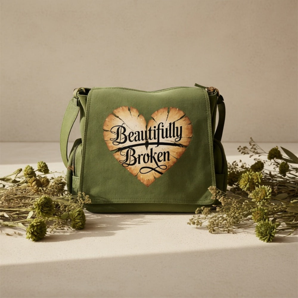 Laptop Bag – for Travel & Everyday Use, Spacious Vintage Flip Top Messenger – detail view 6