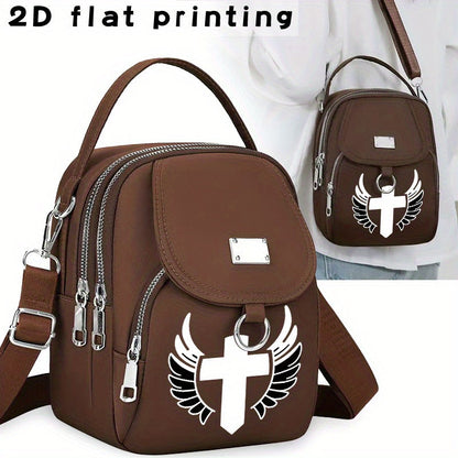 Laptop Bag – for Travel & Work, Angels Arrow Print Messenger Casual – detail view 13