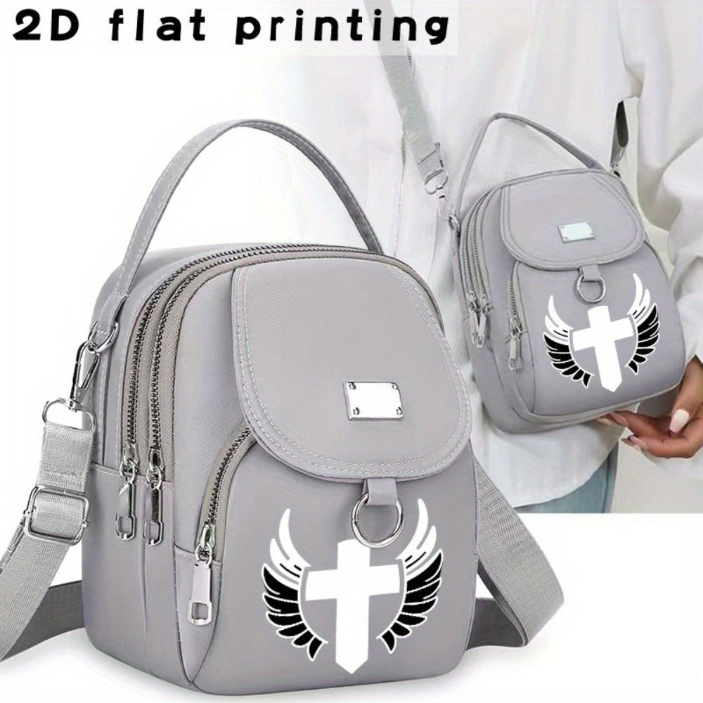 Laptop Bag – for Travel & Work, Angels Arrow Print Messenger Casual – detail view 3