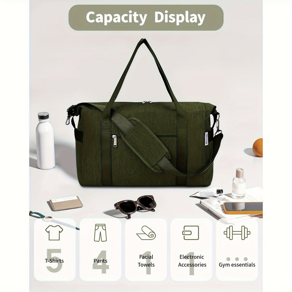 Laptop Bag – for Travel, Gym Duffel Shoe Compartment Large – detail view 12