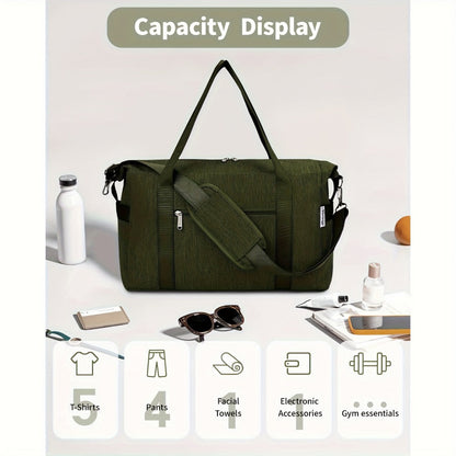 Laptop Bag – for Travel, Gym Duffel Shoe Compartment Large – detail view 12
