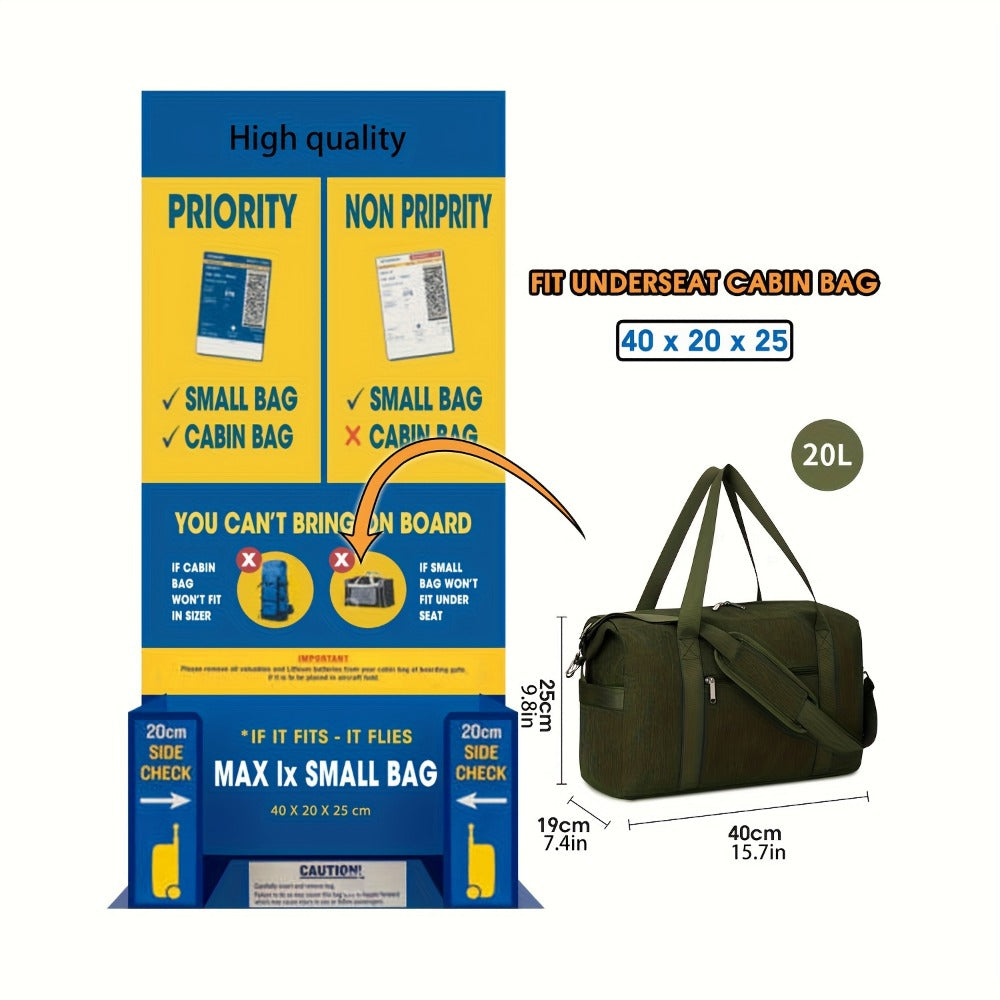 Laptop Bag – for Travel, Gym Duffel Shoe Compartment Large – detail view 2