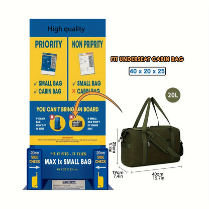 Laptop Bag – for Travel, Gym Duffel Shoe Compartment Large – detail view 2