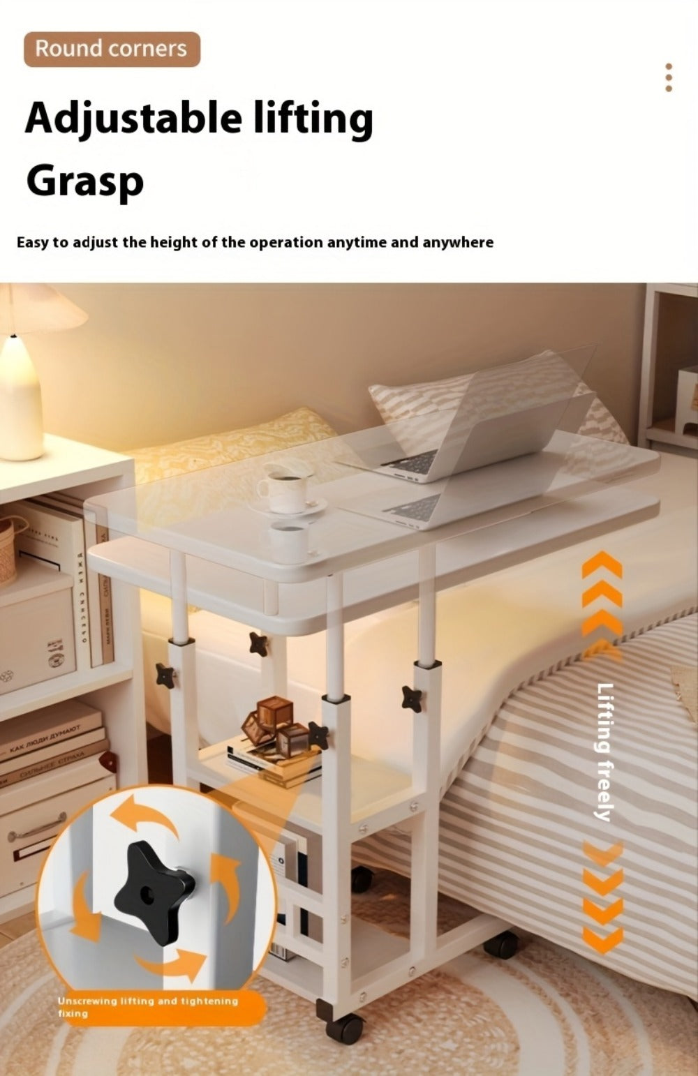 Laptop Desk with Adjustable Height for Work, Display, and Everyday Use in Living Room detail image - detail view 24