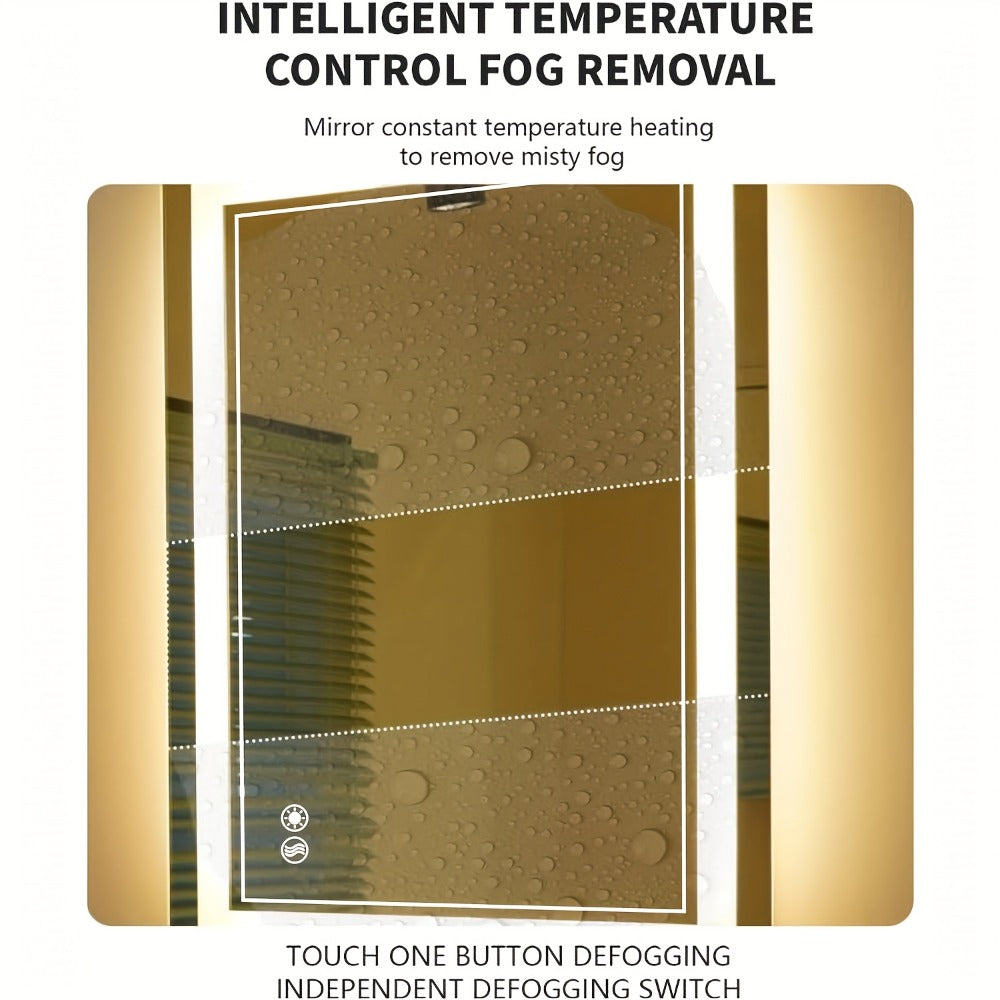 LED Bathroom Vanity Mirror with Anti-Fog Function and Dimmable, with Multiple Size Options detail image - detail view 4