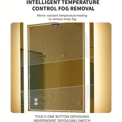 LED Bathroom Vanity Mirror with Anti-Fog Function and Dimmable, with Multiple Size Options detail image - detail view 4