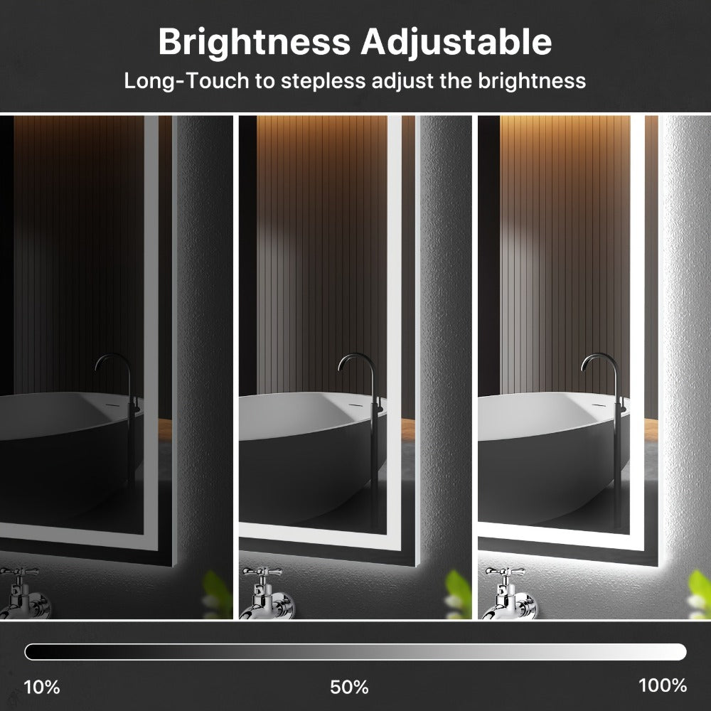 LED Bathroom Vanity Mirror with Anti-Fog Function for Dressing and Daily Routines detail image - detail view 8