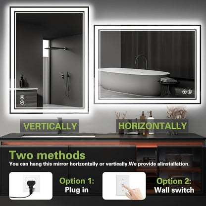 LED Bathroom Vanity Mirror with Anti-Fog Function for Dressing, with Multiple Size Options detail image