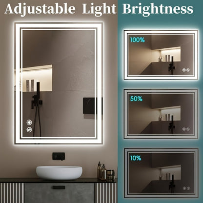 LED Bathroom Vanity Mirror with Anti-Fog Function for Dressing, with Multiple Size Options detail image - detail view 8