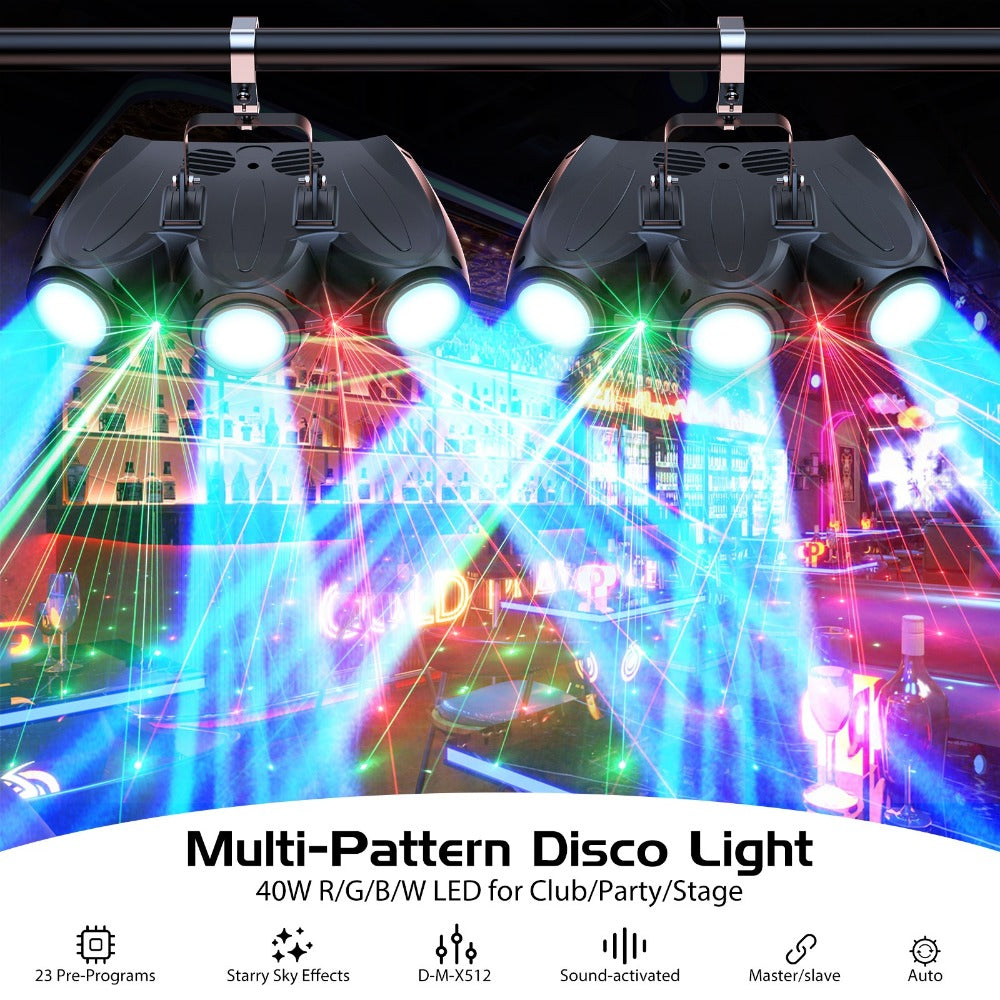 LED Stage Light, Adjustable, RGBW, DMX Control, Ideal, Parties, 40W for Stage and Party detail image - detail view 9